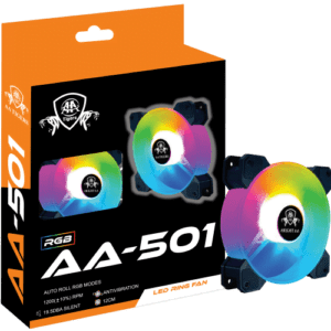 AA-501 LED RING REMOTE RGB CASE FAN