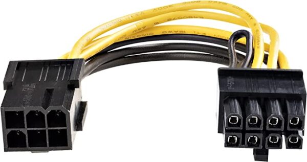 6 PiN TO 8 PiN PCIe POWER CABLE CONNECTOR (6+2) 3