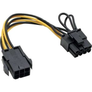 6 PiN TO 8 PiN PCIe POWER CABLE CONNECTOR (6+2)