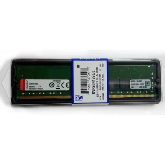 8GB DDR4 RAM 2600Mhz KINGSTON PACKED WITH WARRANTY)