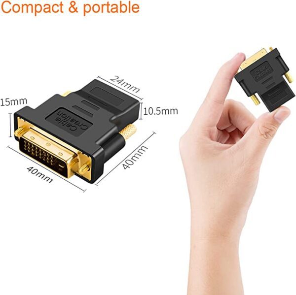 DVI To HDMI CoNNECToR (DVI-D 24+1 PiN MALE To HDMI FEMALE ADAPTER) 3