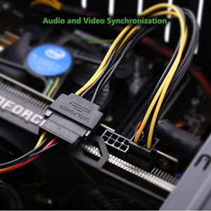 SATA POWER TO 6 PIN PCIe POWER CABLE CoNNECToR 3