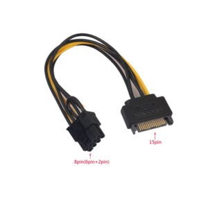 SATA POWER TO 8 PIN PCIe POWER CABLE CoNNECToR 1