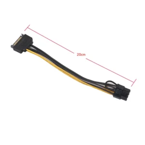 SATA POWER TO 8 PIN PCIe POWER CABLE CoNNECToR 4