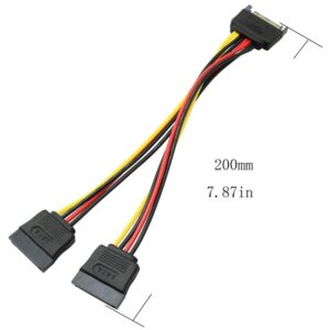 Micro SATA Cables 8-Inch 4-Pin Female To Floppy Power Adapter Cable – PLP4F-P4F-8IN