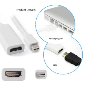 THUNDERBoLT To HDMI CoNNECToR MiNi DISPLAY PORT To HDMI ADAPTER 6