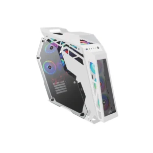 TRANSFORMER GAMING PC CASE WHITE WITHOUT FAN