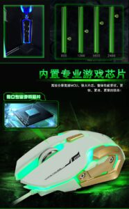 DSFY X9 GOLDEN RGB GAMING MOUSE 1
