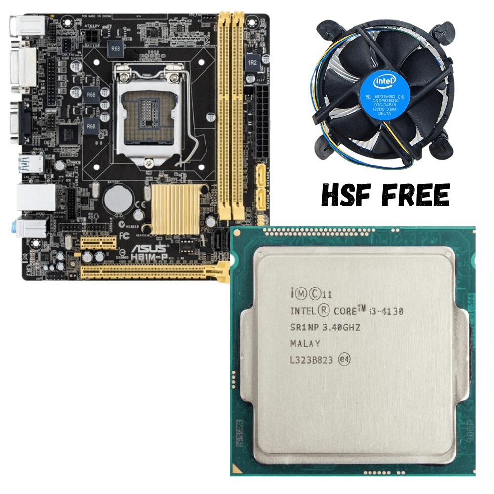 i3 4130 4TH GEN PROCESSOR ASUS H81M-P-SI PACKAGE