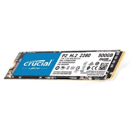 CRUCIAL P2 500GB 2280 NVMe M.2 SSD 1
