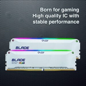 16GB DDR4 RAM 3600Mhz OLOY BLADE WHITE AURA SYNC RGB 10