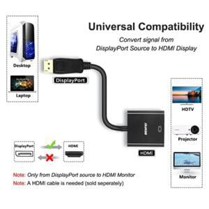 DP To HDMI CoNNECToR DiSPLAY PORT TO HDMI ADAPTER 4