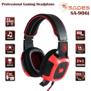 SADES SA 906i USB GAMING HEADSET WITH VIBRATION 7.1 SURROUND SOUND 4