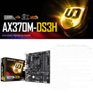 GiGABYTE GA-AX370M-DS3H RYZEN MOTHERBOARD Used 6