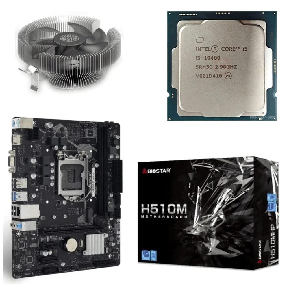 i5 10400 10TH GEN MOTHERBOARD PROCESSOR WiTH BiOSTAR H510MHP