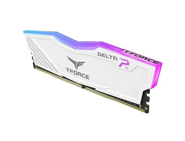 32GB DDR4 RAM 3600Mhz WHITE TEAMGRoUP T-FoRCE DELTA AURA SYNC RGB GAMiNG RAM (2 X 16GB) 9