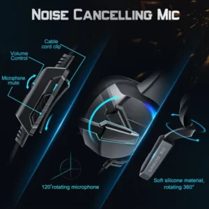 BEEXCELLENT GM-7 RGB GAMiNG HEADSET WiTH NOICE CANCELING MiC 2