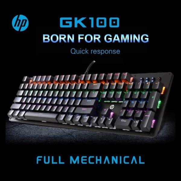 HP GK100 RGB MECHANICAL GAMiNG KEYBOARd WiTH BLUE SWiTCH 5
