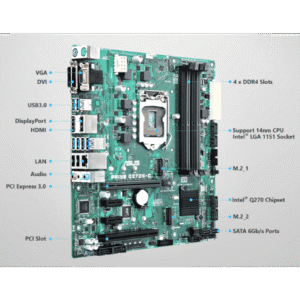 Q270 6th/7th GEN MOTHERBOARD ASUS PRIME Q270M-C MICRO ATX 5