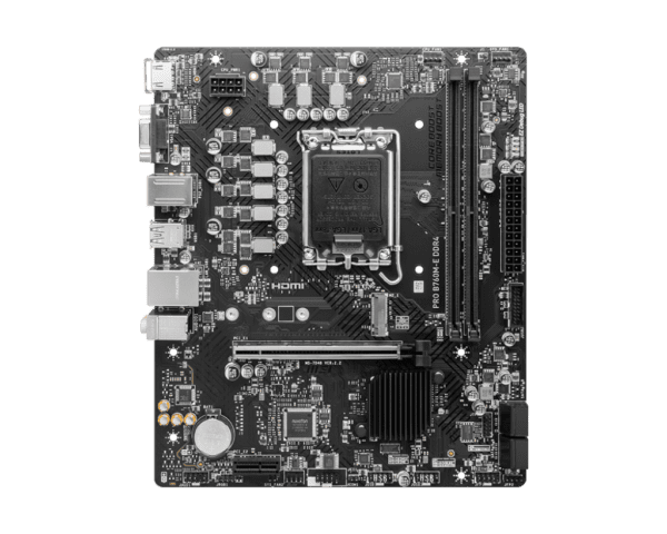 13th GEN MOTHERBOARD MSI PRO B760M-E DDR4 LGA1700 MICRO ATX 1