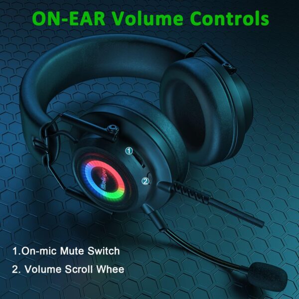 BLUE FiNGER S09 RGB USB GAMiNG HEADSET NOiSE CANCELLING MiC 4