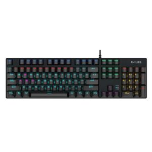PHiliPS SPK8404 RGB MECHANICAL GAMING KEYBOARd WiTH BLUE SWiTCH 1