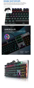 PHiliPS SPK8404 RGB MECHANICAL GAMING KEYBOARd WiTH BLUE SWiTCH 5