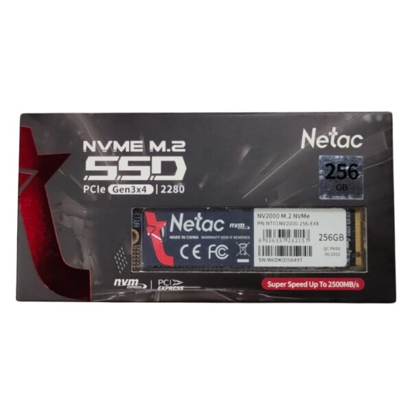 256GB 2280 NVMe M.2 SSD NETAC (NEW PACKED WITH WARRANTY) 14