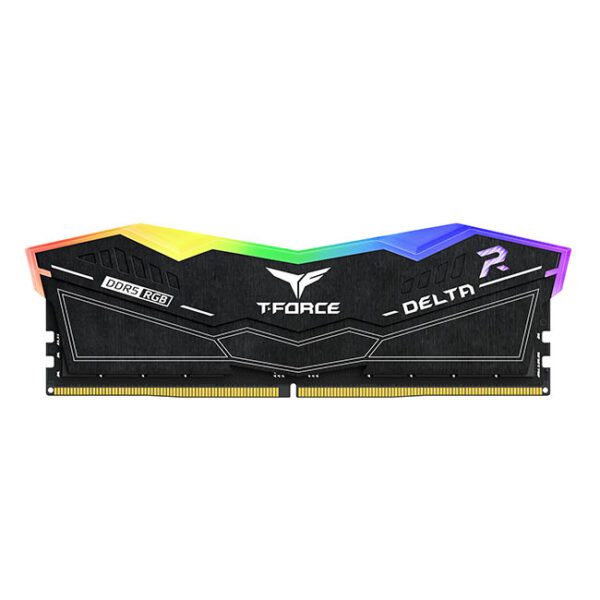 32GB DDR5 RAM 5600Mhz BLACK TEAMGRoUP T-FoRCE DELTA AURA SYNC RGB GAMiNG RAM (2 X 16GB) 1
