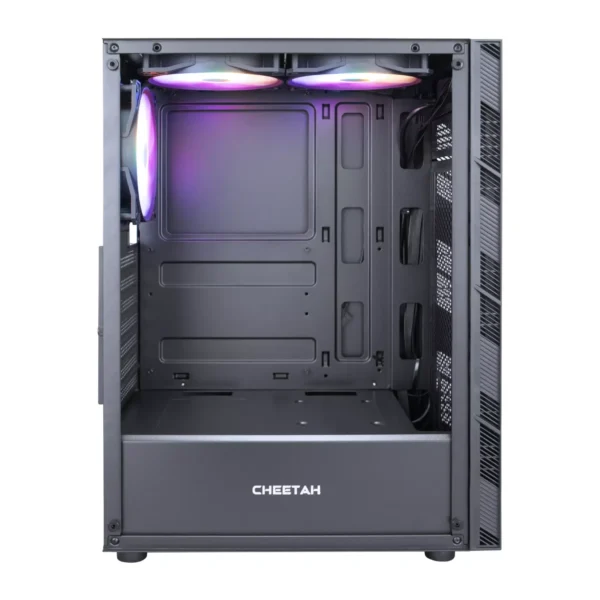 BOOST CHEETAH GAMiNG PC CASE BLACK WITH 3 RGB FAN 3