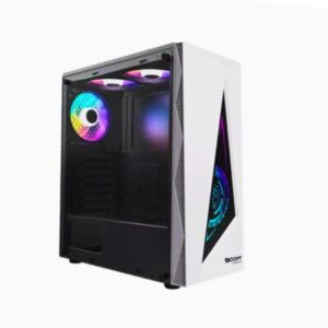 BOOST JAGUAR GAMiNG PC CASE WHITE WiTH 3 RGB FAN 33
