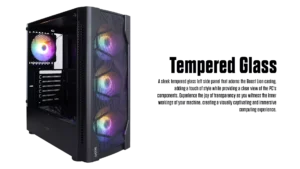 BOOST LION GAMiNG PC CASE BLACK WITH 4 RGB FAN 10