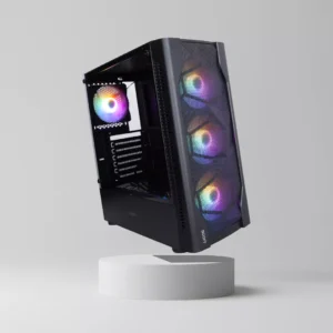 BOOST LION GAMiNG PC CASE BLACK WITH 4 RGB FAN 6