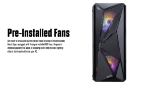 BOOST TiGER GAMiNG PC CASE BLACK WITH 3 RGB FAN 11