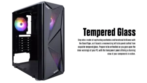 BOOST TiGER GAMiNG PC CASE BLACK WITH 3 RGB FAN 12