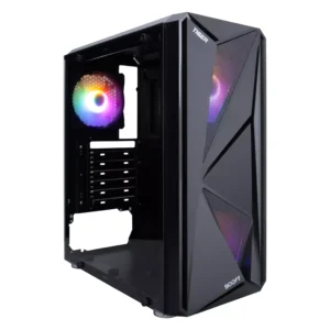BOOST TiGER GAMiNG PC CASE BLACK WITH 3 RGB FAN