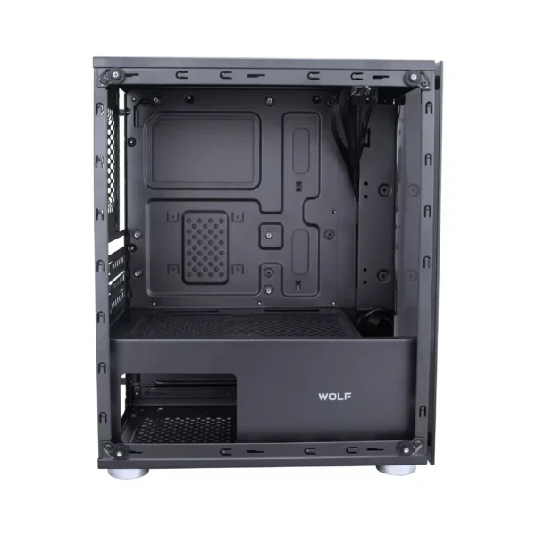 BOOST WOLF GAMiNG PC CASE BLACK WiTHOUT FAN 2
