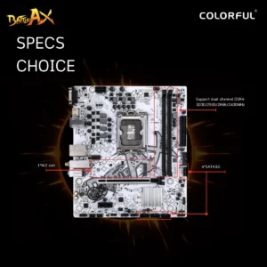 COLORFUL BATTLE-AX H610M-E WiFi MOTHERBOARD m-ATX 8