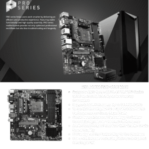 MSI B450M PRO-VDH MAX AMD RYZEN MOTHERBOARD MiCRO ATX USED 5