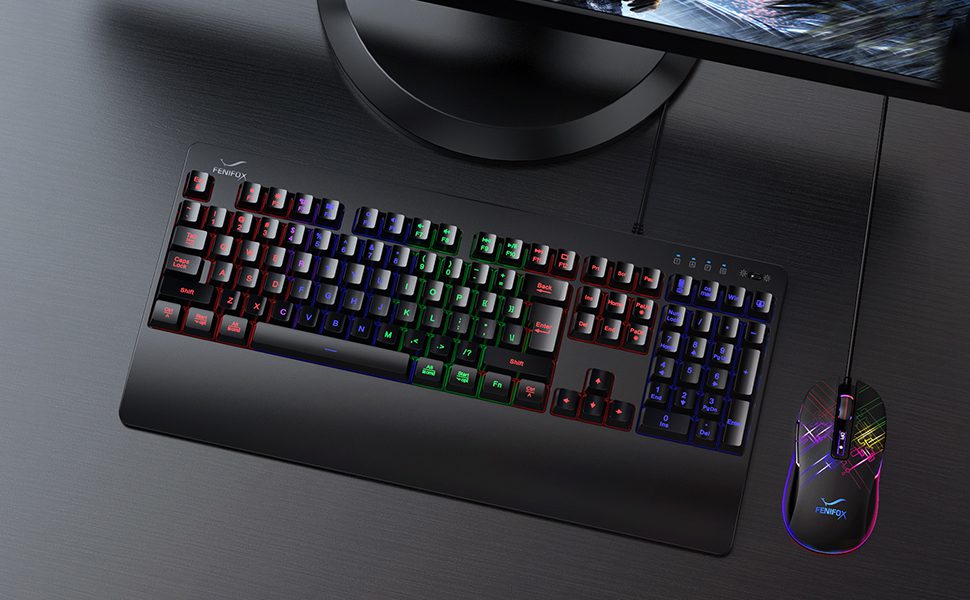 FENIFOX GM001 RGB WiRED GAMiNG MOUSE BLACKPROGRAMMABLE MICE