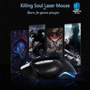 AULA S12 BLACK WiRED USB RGB GAMiNG MoUSE 1
