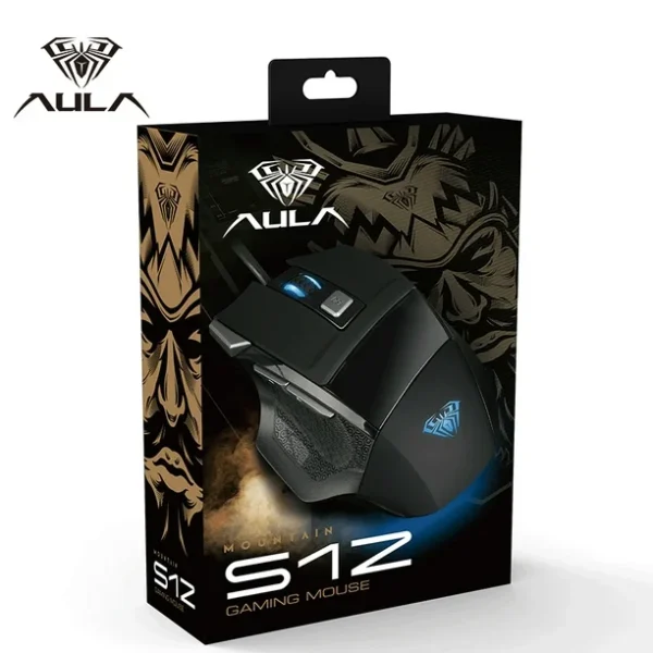 AULA S12 BLACK WiRED USB RGB GAMiNG MoUSE 14