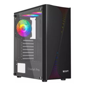 BOOST CHEETAH Pro GAMiNG PC CASE BLACK WiTH 3 RGB FAN