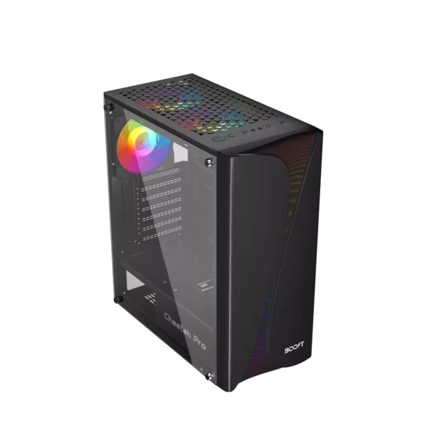 BOOST CHEETAH Pro GAMiNG PC CASE BLACK WiTH 3 RGB FAN 4