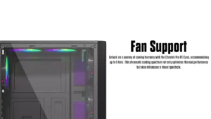 BOOST CHEETAH Pro GAMiNG PC CASE BLACK WiTH 3 RGB FAN 9