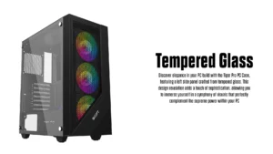 BOOST TiGER Pro GAMiNG PC CASE BLACK WITH 3 RGB FAN 6