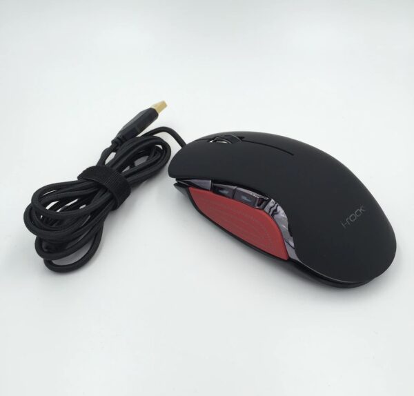 I-ROCKS IM6 WiRED USB RGB GAMiNG MoUSE BLACK WINGs BATTLE 2