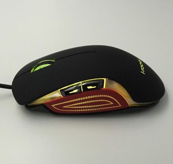 I-ROCKS IM6 WiRED USB RGB GAMiNG MoUSE BLACK WINGs BATTLE 9