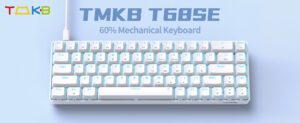TMKB T63 RGB WiRELESS MECHANiCAL GAMiNG KEYBOARD WHITE 60% 22