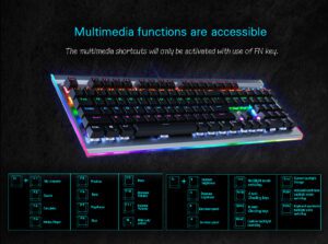 HP GK520 RGB MECHANiCAL GAMiNG KEYBOARD WiTH BLUE SWiTCH 16